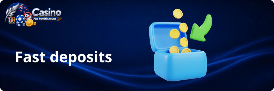 Fast deposits No Verification Casino