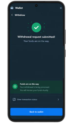 Withdrawal complete